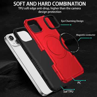 For iPhone 15 Plus MagSafe Shockproof Armor Phone Case(Red) - iPhone 15 Plus Cases by buy2fix | Online Shopping UK | buy2fix