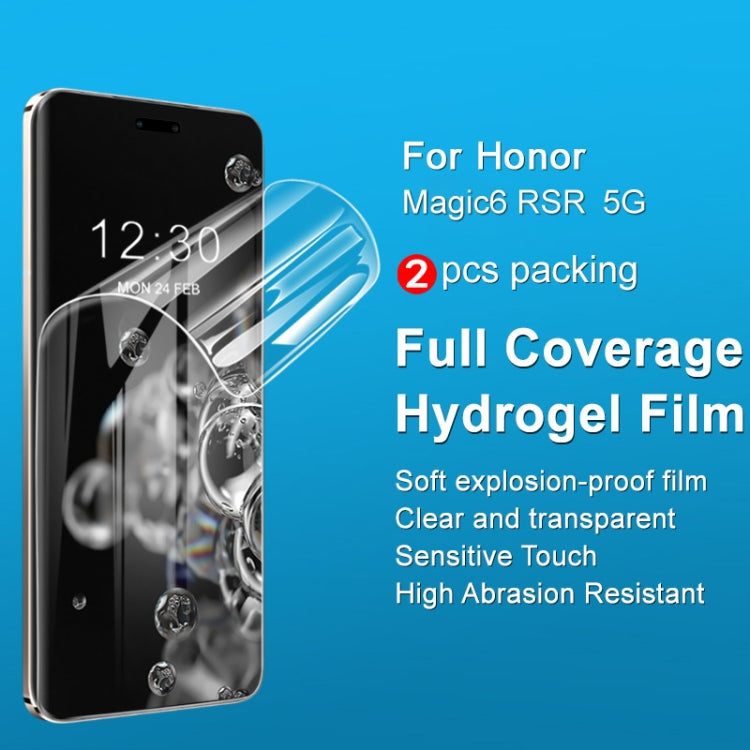 For Honor Magic6 RSR Porsche Design 2pcs imak Curved Full Screen Hydrogel Film Protector - Honor Tempered Glass by imak | Online Shopping UK | buy2fix