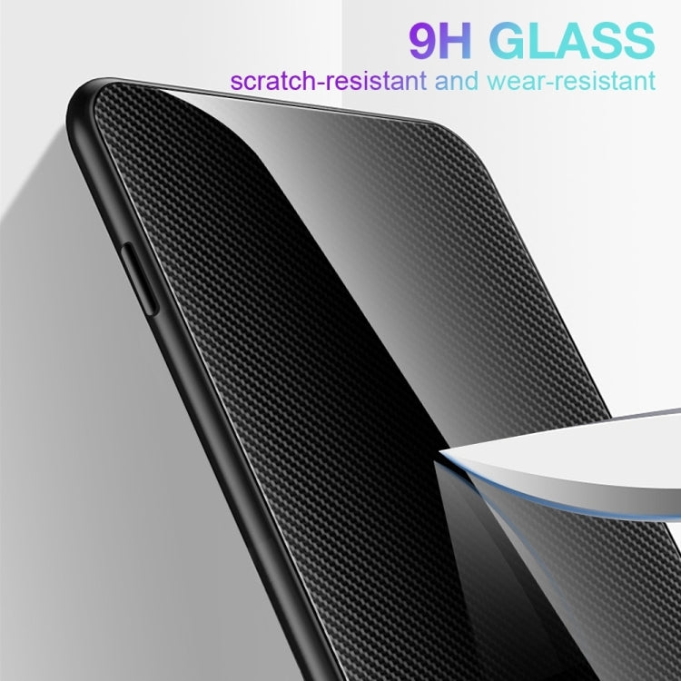 For iPhone 16 Texture Gradient Glass TPU Phone Case(Blue) - iPhone 16 Cases by buy2fix | Online Shopping UK | buy2fix