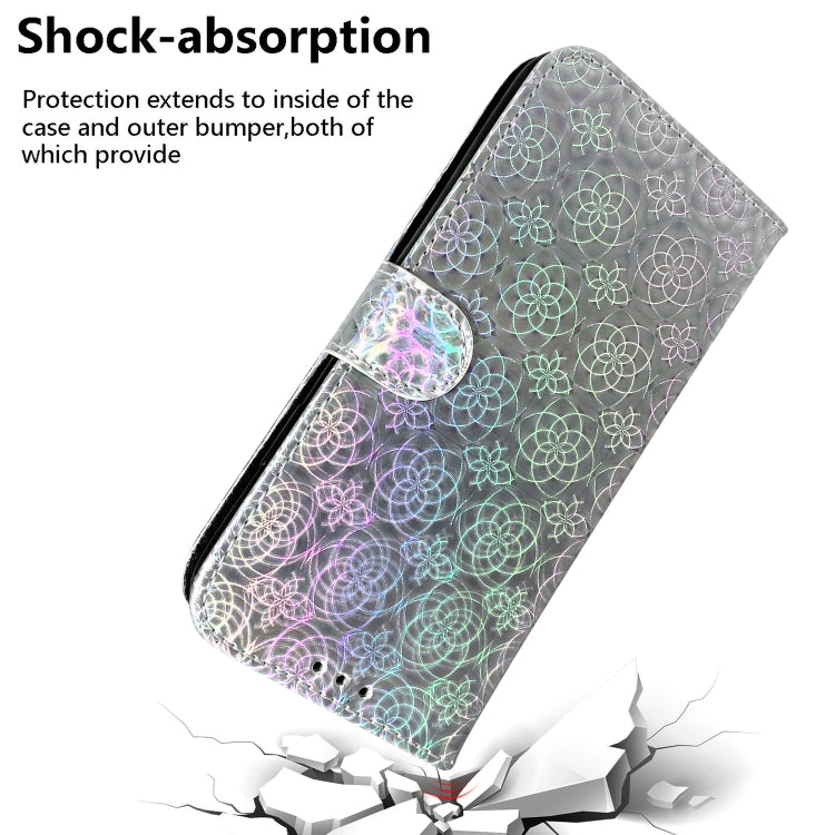 For iPhone SE 2024 Colorful Magnetic Buckle Leather Phone Case(Silver) - More iPhone Cases by buy2fix | Online Shopping UK | buy2fix