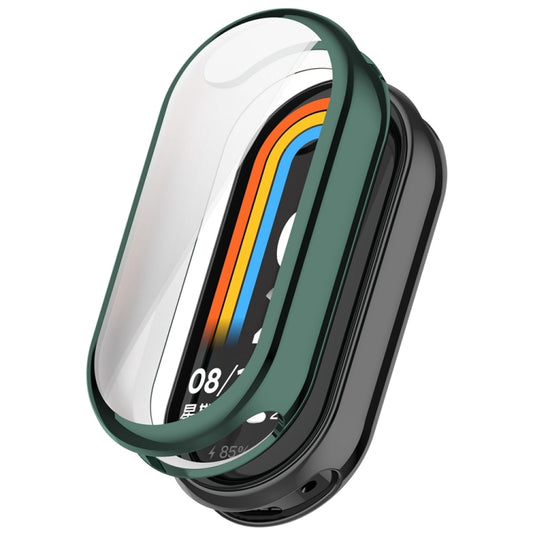 For Xiaomi Mi Band 8 Full Coverage TPU Electroplating Watch Protective Case(Green) - Watch Cases by buy2fix | Online Shopping UK | buy2fix