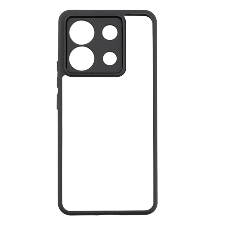 For Xiaomi Redmi Note 13 Pro 5G Frosted TPU + Transparent PC Phone Case(Black) - Note 13 Pro Cases by buy2fix | Online Shopping UK | buy2fix