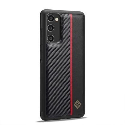 For Samsung Galaxy Note20 LC.IMEEKE 3 in 1 Carbon Fiber Texture Shockproof Phone Case(Black) - Galaxy Note20 Cases by LC.IMEEKE | Online Shopping UK | buy2fix