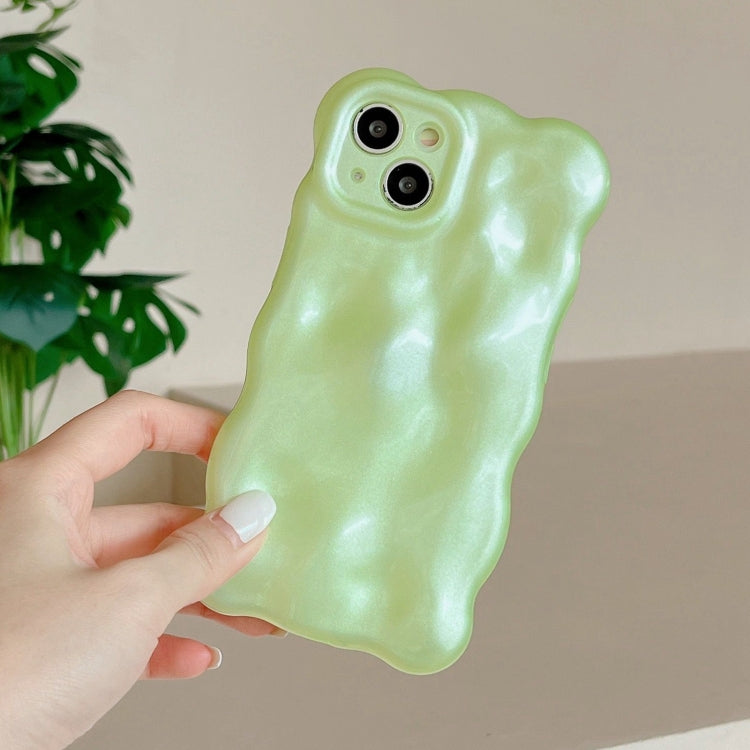 For iPhone 16 Wave Bubbles TPU Phone Case(Green) - iPhone 16 Cases by buy2fix | Online Shopping UK | buy2fix