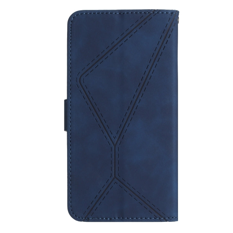 For Samsung Galaxy A05 Stitching Embossed Leather Phone Case(Blue) - Galaxy Phone Cases by buy2fix | Online Shopping UK | buy2fix