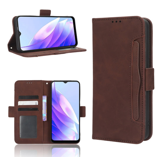 For Blackview A52 / A52 Pro Skin Feel Calf Texture Card Slots Leather Phone Case(Brown) - More Brand by buy2fix | Online Shopping UK | buy2fix