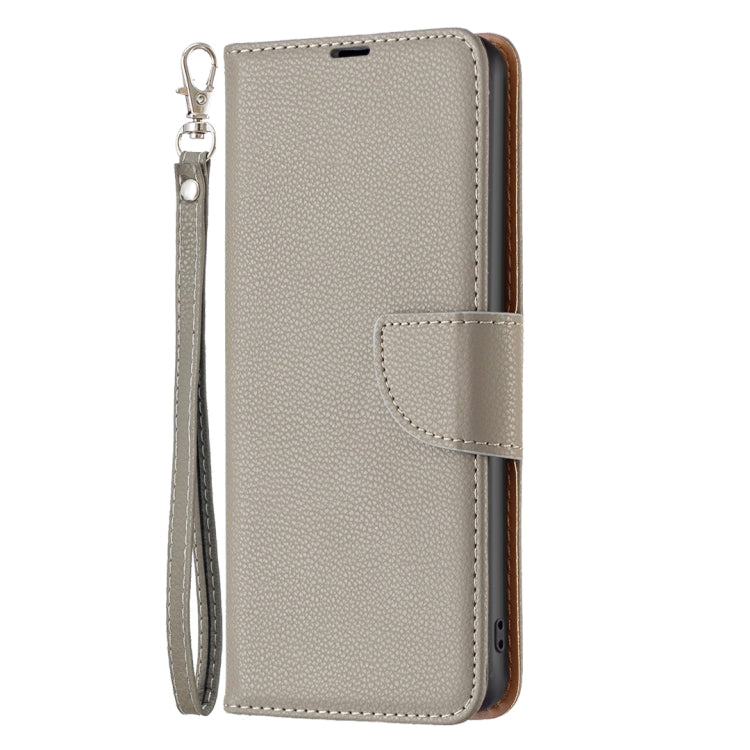 For Samsung Galaxy A15 Litchi Texture Pure Color Flip Leather Phone Case(Grey) - Galaxy Phone Cases by buy2fix | Online Shopping UK | buy2fix