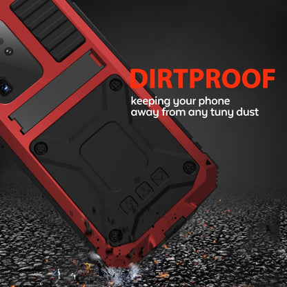 For Samsung Galaxy S20 Ultra R-JUST Waterproof Shockproof Dustproof Metal + Silicone Protective Case(Red) - Galaxy Phone Cases by R-JUST | Online Shopping UK | buy2fix