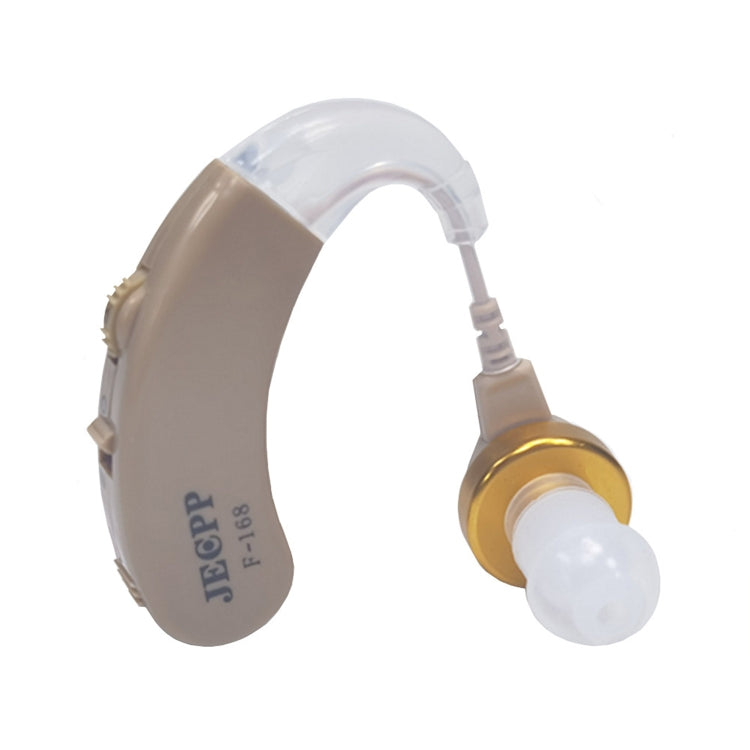 KAIXINWEI F-168 DC1.5V Earhook Hearing Aid Sound Amplifier(Khaki) - Hearing Aids by buy2fix | Online Shopping UK | buy2fix