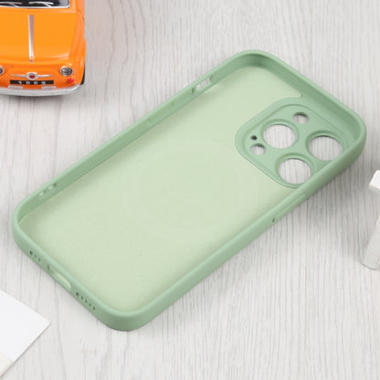 For iPhone 16 Pro Liquid Silicone Magsafe Phone Case(Green) - iPhone 16 Pro Cases by buy2fix | Online Shopping UK | buy2fix