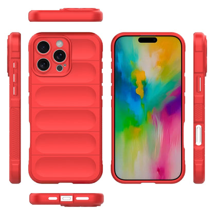 For iPhone 16 Pro Max Magic Shield TPU + Flannel Phone Case(Red) - iPhone 16 Pro Max Cases by buy2fix | Online Shopping UK | buy2fix