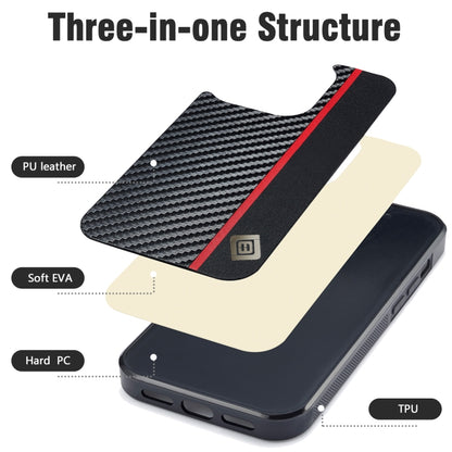 For OPPO Find N2 Flip LC.IMEEKE 3 in 1 Carbon Fiber Texture Shockproof Phone Case(Black) - Find N2 Flip Cases by LC.IMEEKE | Online Shopping UK | buy2fix