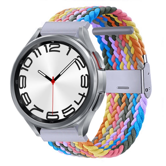 For Samsung Galaxy Watch 6 / 6 Classic Nylon Braided Metal Buckle Watch Band(Color 1) - Watch Bands by buy2fix | Online Shopping UK | buy2fix