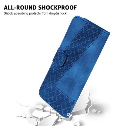 For Xiaomi Redmi Note 13 Pro 5G 7-shaped Embossed Leather Phone Case(Blue) - Note 13 Pro Cases by buy2fix | Online Shopping UK | buy2fix