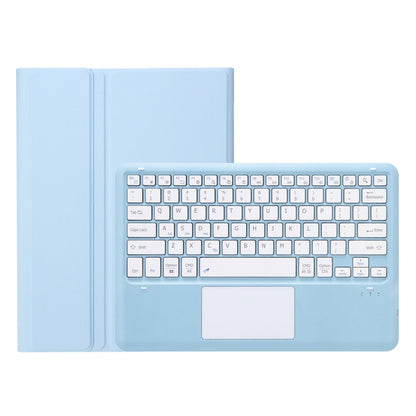 For Samsung Galaxy Tab S9 FE+ A810B-A Touch Pad Detachable Bluetooth Keyboard Leather Tablet Case(Sky Blue) - Samsung Keyboard by buy2fix | Online Shopping UK | buy2fix