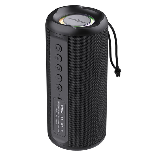 Zealot S46 TWS Portable Wireless Bluetooth Speaker with Colorful Light(Black) - Desktop Speaker by ZEALOT | Online Shopping UK | buy2fix