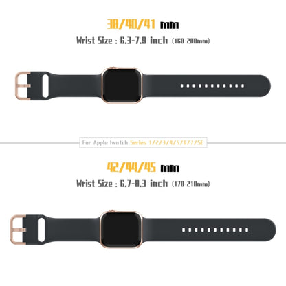 For Apple Watch SE 2022 40mm Pin Buckle Silicone Watch Band(Dark Grey) - Watch Bands by buy2fix | Online Shopping UK | buy2fix