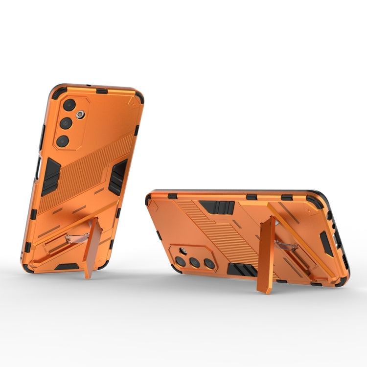 For Samsung Galaxy A05s 4G Punk Armor 2 in 1 PC + TPU Shockproof Phone Case with Invisible Holder(Orange) - Galaxy Phone Cases by buy2fix | Online Shopping UK | buy2fix