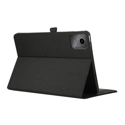 For Lenovo Tab M11 / Xiaoxin Pad 11 2024 Horizontal Flip TPU + Fabric PU Leather Tablet Case(Black) - Lenovo by buy2fix | Online Shopping UK | buy2fix