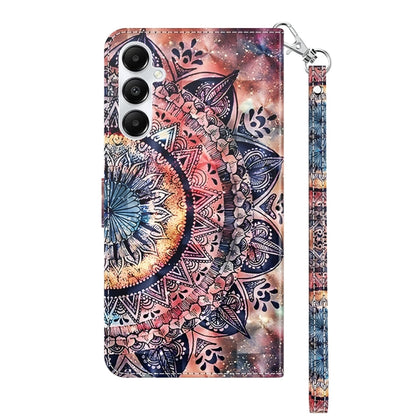 For Samsung Galaxy A35 5G 3D Painted Leather Phone Case(Colorful Mandala) - Galaxy Phone Cases by buy2fix | Online Shopping UK | buy2fix