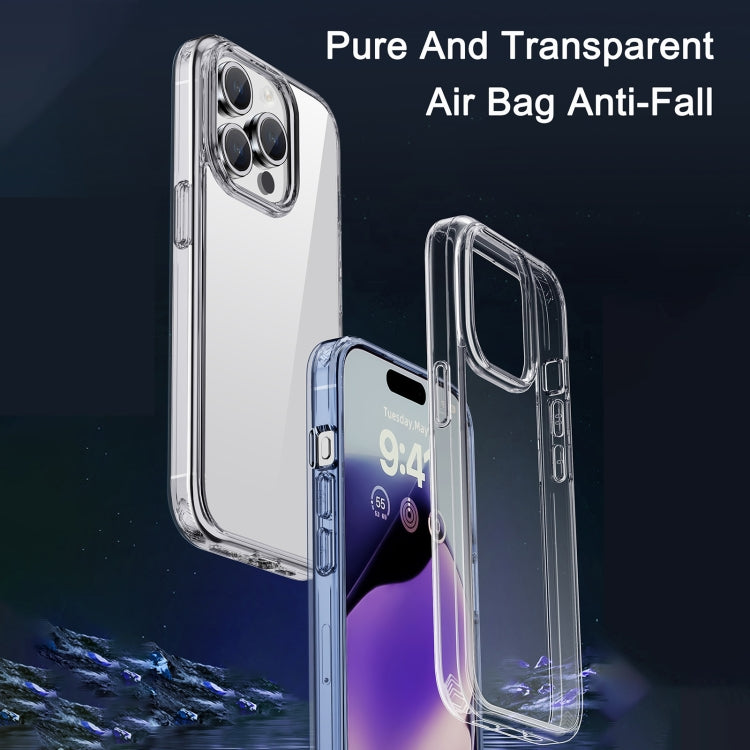 For iPhone 15 Pro Max iPAKY Hanguang Series Transparent TPU+PC Phone Case(Transparent) - iPhone 15 Pro Max Cases by iPAKY | Online Shopping UK | buy2fix