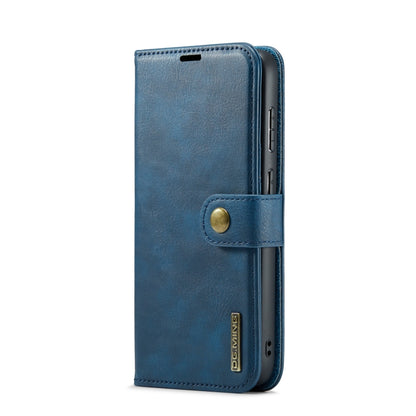 For Samsung Galaxy S24 5G DG.MING Crazy Horse Texture Detachable Magnetic Leather Case(Blue) - Galaxy S24 5G Cases by DG.MING | Online Shopping UK | buy2fix