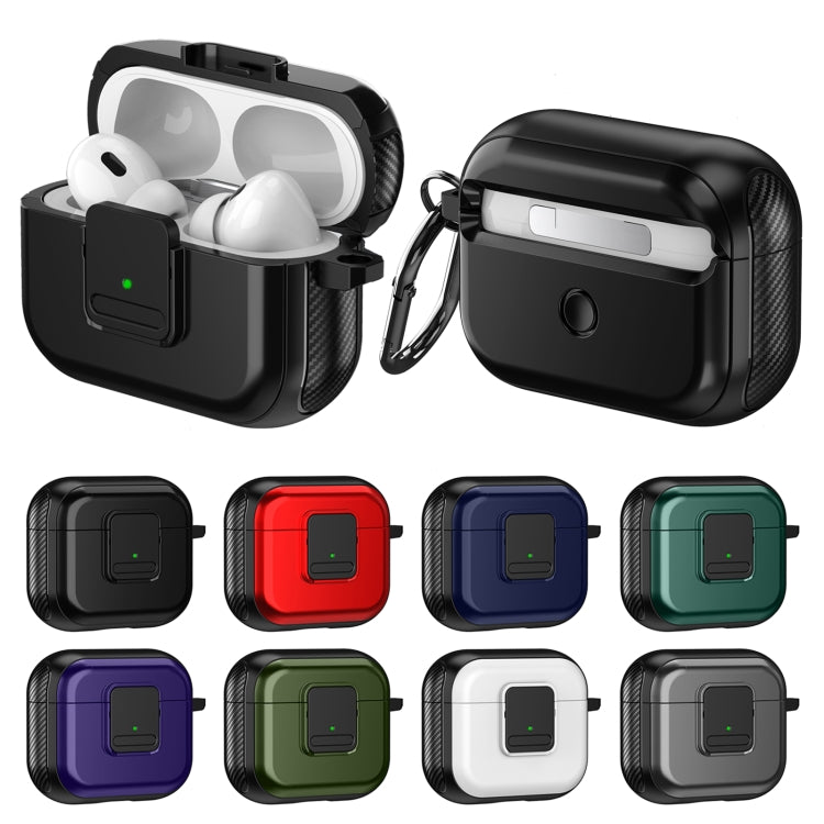 For AirPods 2 / 1 TPU + PC Wireless Earphones Case with Magnetic Switch(Black) - For AirPods 1/2 by buy2fix | Online Shopping UK | buy2fix