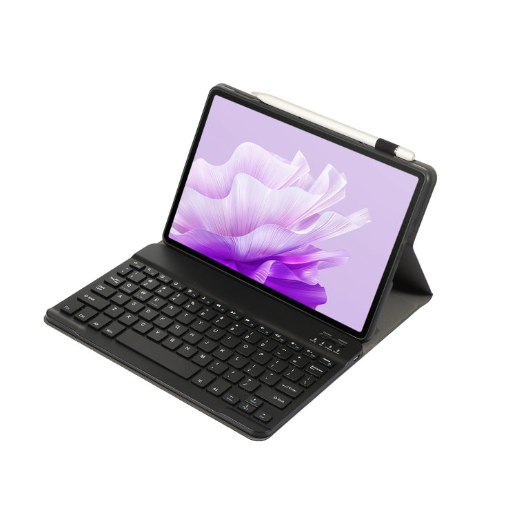 For Huawei MatePad 11.5 2023 AH17 Lambskin Texture Ultra-thin Detachable Bluetooth Keyboard Leather Case(Black) - Huawei Keyboard by buy2fix | Online Shopping UK | buy2fix