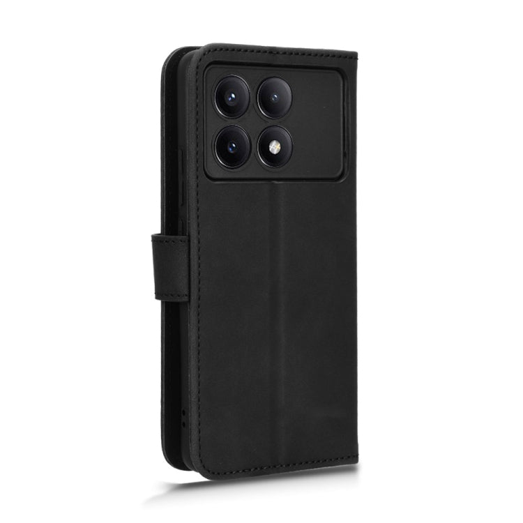 For Xiaomi Redmi K70 / K70 Pro Skin Feel Magnetic Flip Leather Phone Case(Black) - K70 Pro Cases by buy2fix | Online Shopping UK | buy2fix