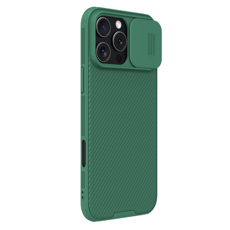 For iPhone 16 Pro Max NILLKIN CamShield Pro Magnetic Magsafe Phone Case(Green) - iPhone 16 Pro Max Cases by NILLKIN | Online Shopping UK | buy2fix