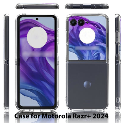 For Motorola Razr 50 Ultra / Razr+ 2024 Scratchproof Acrylic TPU Phone Case(Transparent) - Motorola Cases by buy2fix | Online Shopping UK | buy2fix