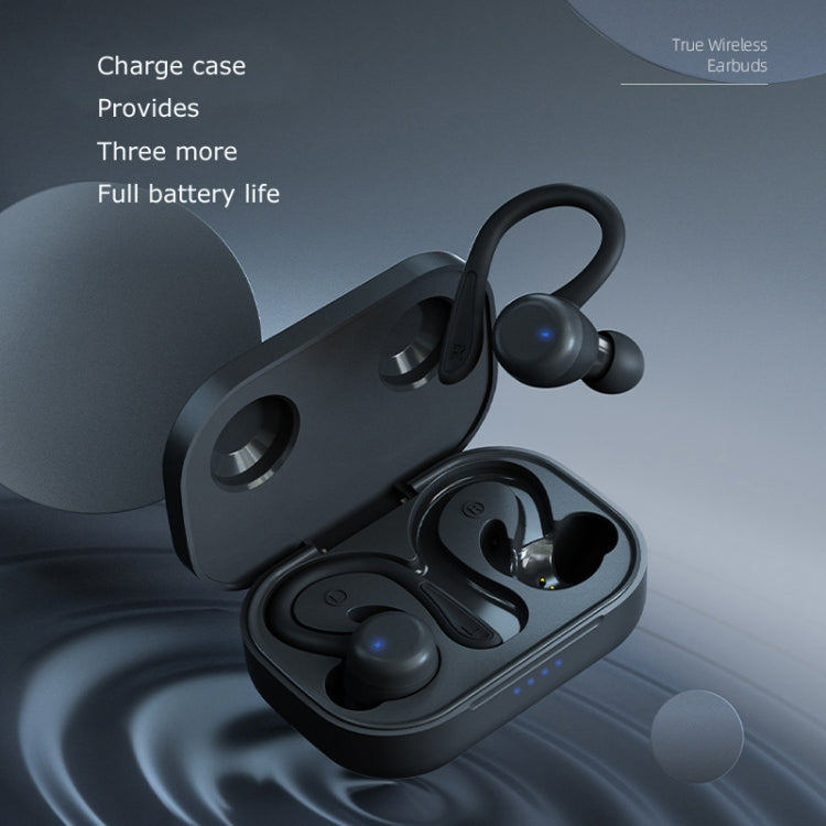 T&G T40 TWS IPX6 Waterproof Hanging Ear Wireless Bluetooth Earphones with Charging Box(White) - TWS Earphone by T&G | Online Shopping UK | buy2fix
