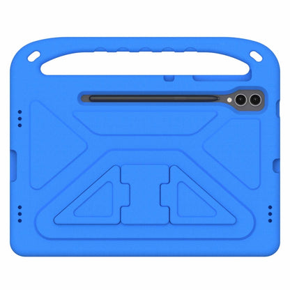 For Samsung Galaxy Tab S9+ Handle EVA Shockproof Tablet Case with Holder(Blue) - Galaxy Tab S9+ Cases by buy2fix | Online Shopping UK | buy2fix