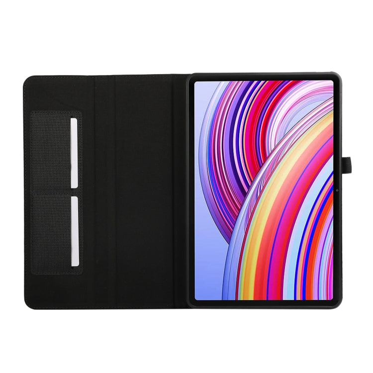 For Xiaomi Redmi Pad Pro 12.1 Fabric Leather Tablet Case(Black) - More Tablet Cases by buy2fix | Online Shopping UK | buy2fix