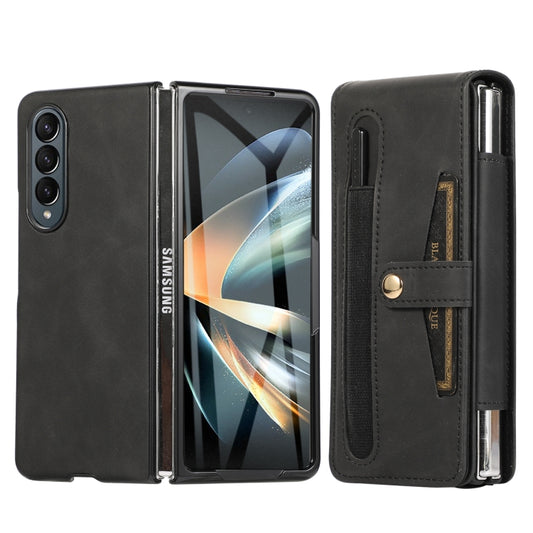 For Samsung Galaxy Z Fold3 5G Multifunctional Folding Phone Leather Case(Black) - Galaxy Phone Cases by buy2fix | Online Shopping UK | buy2fix