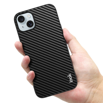 For iPhone 15 IMAK LX-5 Series Shockproof PC + PU + TPU Protective Phone Case(Carbon Fiber Texture) - iPhone 15 Cases by imak | Online Shopping UK | buy2fix