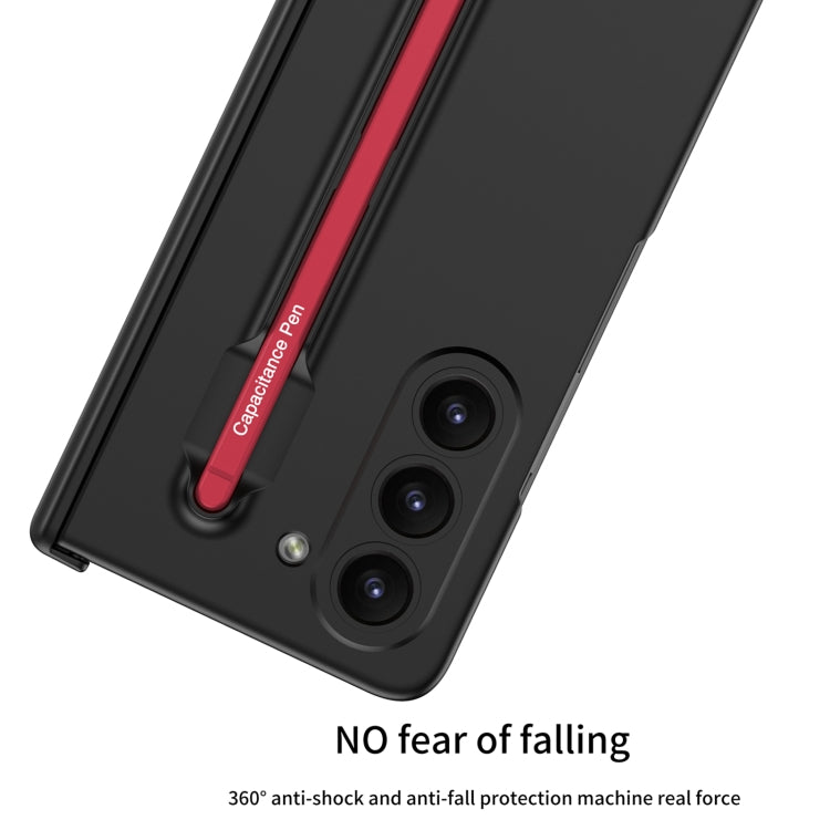 For Samsung Galaxy Z Fold5 5G GKK Integrated Fold Hinge Phone Case with Pen Slots, No Include Pen(Black+Red) - Galaxy Z Fold5 Cases by GKK | Online Shopping UK | buy2fix