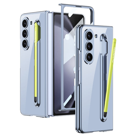 For Samsung Galaxy Z Fold5 5G GKK Integrated PC Phone Case with Pen Slot, No Include Pen(Blue) - Galaxy Z Fold5 Cases by GKK | Online Shopping UK | buy2fix