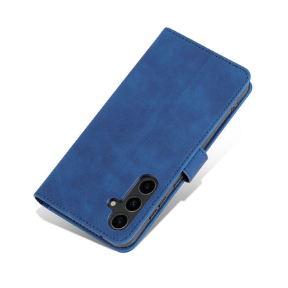 For Samsung Galaxy S24 5G AZNS Skin Feel Calf Texture Flip Leather Phone Case(Blue) - Galaxy S24 5G Cases by AZNS | Online Shopping UK | buy2fix