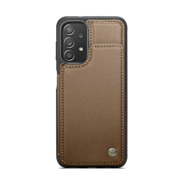 For Samsung Galaxy A52 4G/5G/A52s 5G CaseMe C22 Card Slots Holder RFID Anti-theft Phone Case(Brown) - Galaxy Phone Cases by CaseMe | Online Shopping UK | buy2fix