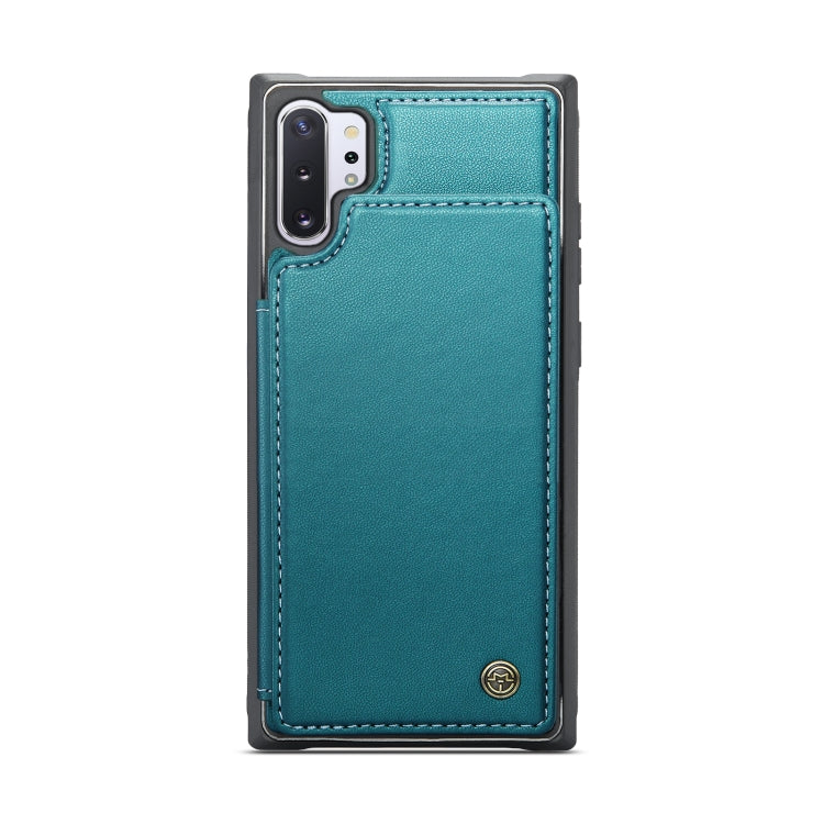 For Samsung Galaxy Note10+ 5G CaseMe C22 Card Slots Holder RFID Anti-theft Phone Case(Blue Green) - Galaxy Phone Cases by CaseMe | Online Shopping UK | buy2fix