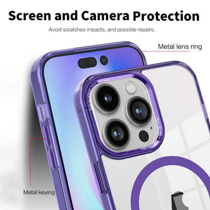 For iPhone 13 Pro Max Ice Color Magnetic Series PC + Acrylic Magsafe Phone Case(Blue) - iPhone 13 Pro Max Cases by buy2fix | Online Shopping UK | buy2fix