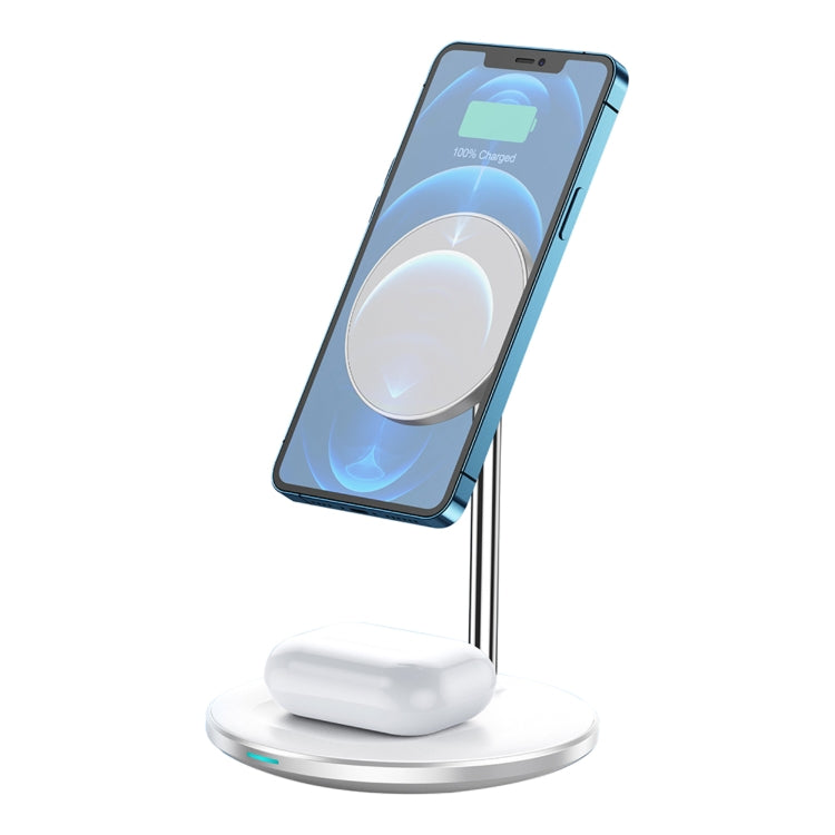 WIWU Wi-W019 2 in 1 Magsafe Magnetic Wireless Charger - Wireless Charger by WIWU | Online Shopping UK | buy2fix