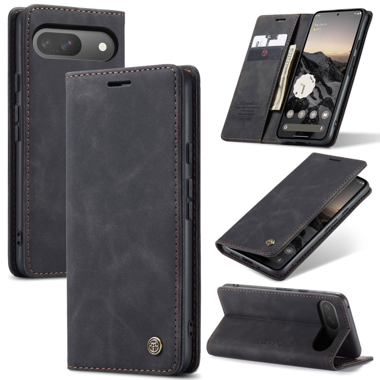 For Google Pixel 9 / 9 Pro CaseMe 013 Multifunctional Horizontal Flip Leather Phone Case(Black) - Google Cases by CaseMe | Online Shopping UK | buy2fix