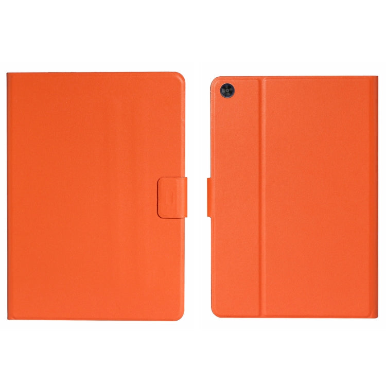 For Samsung Galaxy Tab A9+ Pure Color PU Tablet Case with Sleep / Wake-up Function(Orange) - Galaxy Tab A9+ by buy2fix | Online Shopping UK | buy2fix