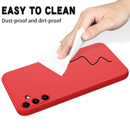 For Samsung Galaxy A35 5G Pure Color Liquid Silicone Shockproof Full Coverage Phone Case(Red) - Galaxy Phone Cases by buy2fix | Online Shopping UK | buy2fix