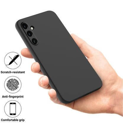For Samsung Galaxy A35 5G Pure Color Liquid Silicone Shockproof Full Coverage Phone Case(Black) - Galaxy Phone Cases by buy2fix | Online Shopping UK | buy2fix