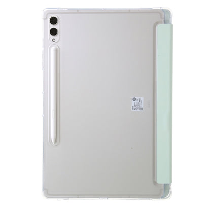 For Samsung Galaxy Tab S9 FE+ Clear Acrylic Deformation Leather Tablet Case(Green) - Galaxy Tab S9 FE+ by buy2fix | Online Shopping UK | buy2fix