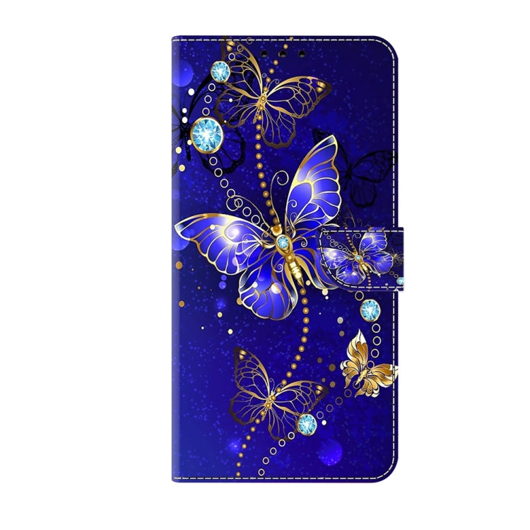 For Motorola Moto G14 Crystal 3D Shockproof Protective Leather Phone Case(Diamond Butterfly) - Motorola Cases by buy2fix | Online Shopping UK | buy2fix