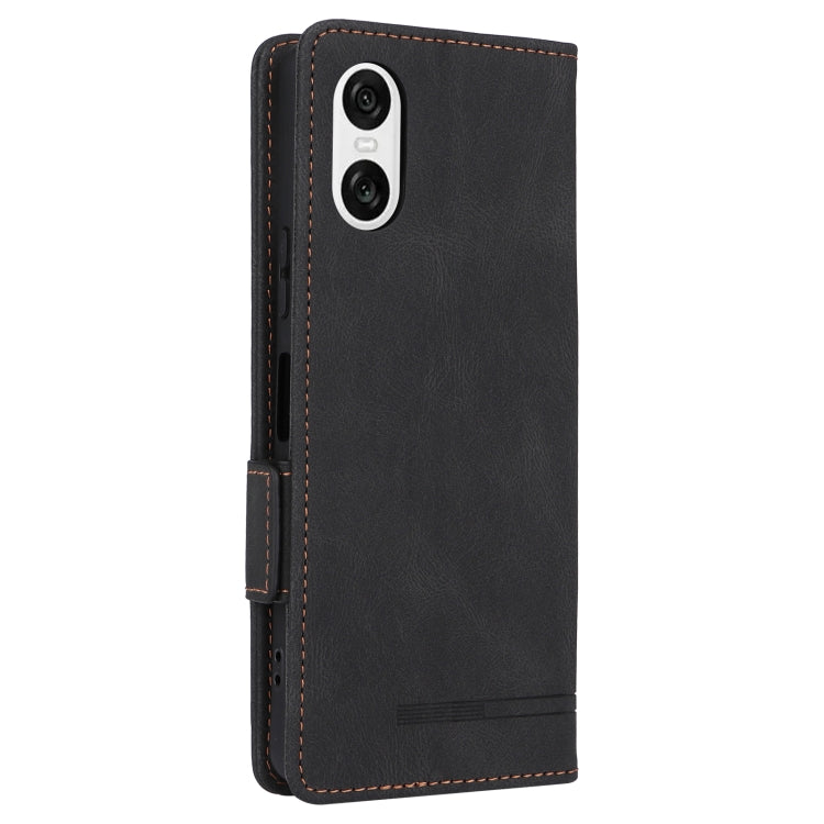 For Sony Xperia 10 VI 2024 Magnetic Clasp Leather Phone Case(Black) - Sony Cases by buy2fix | Online Shopping UK | buy2fix